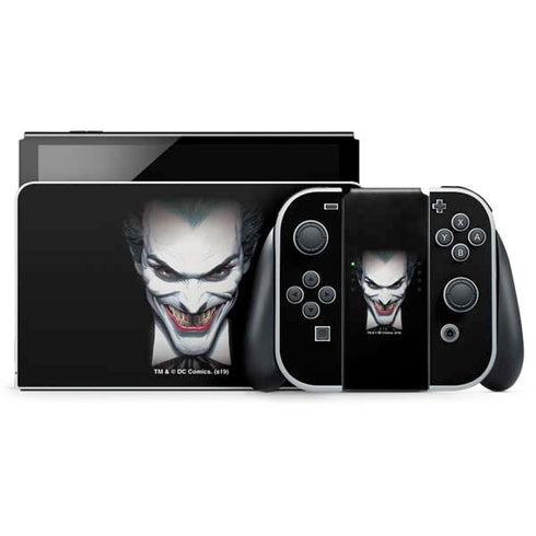 DC Comics The Joker Portrait by Alex Ross Nintendo Switch OLED (2021) Skin